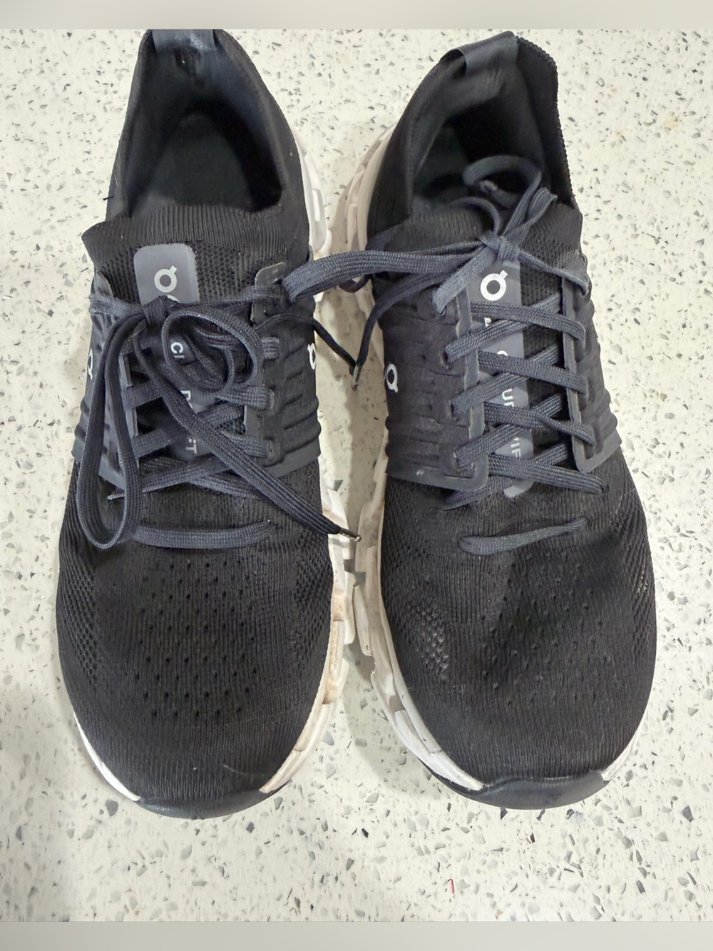 On Running Women's Cloud Swift Running Sneakers - Black/White Size 8 - Picture 10 of 10